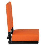 Grandstand Comfort Seats by Flash with Ultra-Padded Seat in Orange, XU-STA-OR-GG