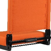 Grandstand Comfort Seats by Flash with Ultra-Padded Seat in Orange, XU-STA-OR-GG