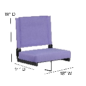 Grandstand Comfort Seats by Flash with Ultra-Padded Seat in Purple, XU-STA-PUR-GG
