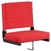 Grandstand Comfort Seats by Flash with Ultra-Padded Seat in Red, XU-STA-RED-GG