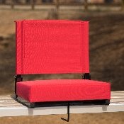 Grandstand Comfort Seats by Flash with Ultra-Padded Seat in Red, XU-STA-RED-GG