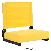 Grandstand Comfort Seats by Flash with Ultra-Padded Seat in Yellow, XU-STA-YL-GG