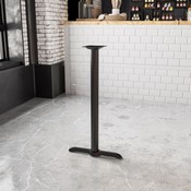 5'' x 22'' Restaurant Table T-Base with 3'' Dia. Bar Height Column, XU-T0522-BAR-GG