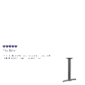 5'' x 22'' Restaurant Table T-Base with 3'' Dia. Table Height Column, XU-T0522-GG