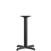 22'' x 22'' Restaurant Table X-Base with 3'' Dia. Table Height Column, XU-T2222-GG