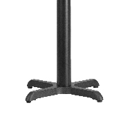 22'' x 22'' Restaurant Table X-Base with 3'' Dia. Table Height Column, XU-T2222-GG