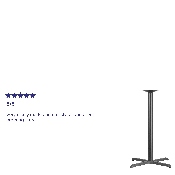 30'' x 30'' Restaurant Table X-Base with 3'' Dia. Bar Height Column, XU-T3030-BAR-GG