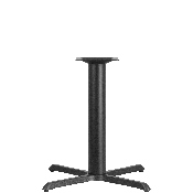 33'' x 33'' Restaurant Table X-Base with 4'' Dia. Table Height Column, XU-T3333-GG