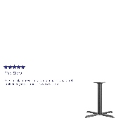 33'' x 33'' Restaurant Table X-Base with 4'' Dia. Table Height Column, XU-T3333-GG