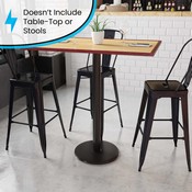 18'' Round Restaurant Table Base with 3'' Dia. Bar Height Column, XU-TR18-BAR-GG
