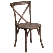 HERCULES Series Stackable Early American Wood Cross Back Chair, XU-X-EA-GG