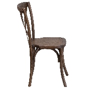 HERCULES Series Stackable Early American Wood Cross Back Chair, XU-X-EA-GG