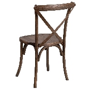 HERCULES Series Stackable Early American Wood Cross Back Chair, XU-X-EA-GG
