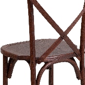 HERCULES Series Stackable Mahogany Wood Cross Back Chair, XU-X-MAH-GG