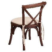 HERCULES Series Stackable Kids Mahogany Wood Cross Back Chair with Cushion, XU-X-MAH-KID-NTC-GG