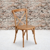 HERCULES Series Stackable Oak Wood Cross Back Chair, XU-X-OAK-GG