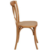 HERCULES Series Stackable Oak Wood Cross Back Chair, XU-X-OAK-GG