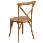 HERCULES Series Stackable Oak Wood Cross Back Chair, XU-X-OAK-GG