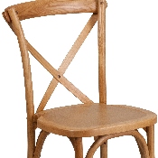 HERCULES Series Stackable Oak Wood Cross Back Chair, XU-X-OAK-GG