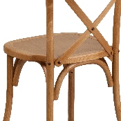 HERCULES Series Stackable Oak Wood Cross Back Chair, XU-X-OAK-GG