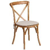 HERCULES Series Stackable Oak Wood Cross Back Chair with Cushion, XU-X-OAK-NTC-GG