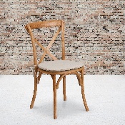 HERCULES Series Stackable Oak Wood Cross Back Chair with Cushion, XU-X-OAK-NTC-GG