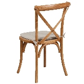 HERCULES Series Stackable Oak Wood Cross Back Chair with Cushion, XU-X-OAK-NTC-GG