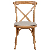 HERCULES Series Stackable Oak Wood Cross Back Chair with Cushion, XU-X-OAK-NTC-GG