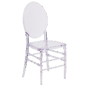 Flash Elegance Crystal Ice Stacking Florence Chair, Y-3-GG