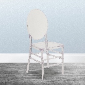 Flash Elegance Crystal Ice Stacking Florence Chair, Y-3-GG