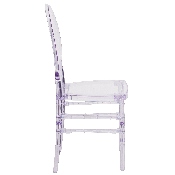 Flash Elegance Crystal Ice Stacking Florence Chair, Y-3-GG