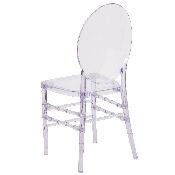 Flash Elegance Crystal Ice Stacking Florence Chair, Y-3-GG