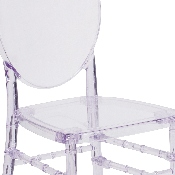 Flash Elegance Crystal Ice Stacking Florence Chair, Y-3-GG