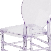 Flash Elegance Crystal Ice Stacking Florence Chair, Y-3-GG