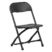 Kids Black Plastic Folding Chair, Y-KID-BK-GG