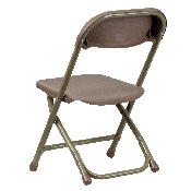 Kids Brown Plastic Folding Chair, Y-KID-BN-GG
