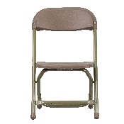 Kids Brown Plastic Folding Chair, Y-KID-BN-GG