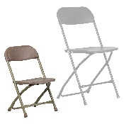 Kids Brown Plastic Folding Chair, Y-KID-BN-GG