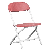 Kids Burgundy Plastic Folding Chair, Y-KID-BY-GG