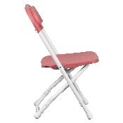 Kids Burgundy Plastic Folding Chair, Y-KID-BY-GG