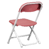 Kids Burgundy Plastic Folding Chair, Y-KID-BY-GG
