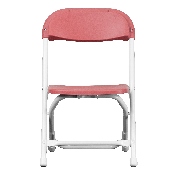 Kids Burgundy Plastic Folding Chair, Y-KID-BY-GG