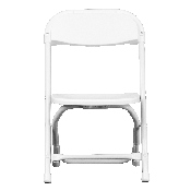 Kids White Plastic Folding Chair, Y-KID-WH-GG