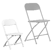 Kids White Plastic Folding Chair, Y-KID-WH-GG