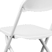 Kids White Plastic Folding Chair, Y-KID-WH-GG
