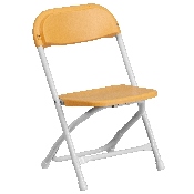 Kids Yellow Plastic Folding Chair, Y-KID-YL-GG
