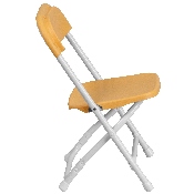 Kids Yellow Plastic Folding Chair, Y-KID-YL-GG