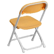 Kids Yellow Plastic Folding Chair, Y-KID-YL-GG