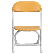 Kids Yellow Plastic Folding Chair, Y-KID-YL-GG