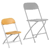 Kids Yellow Plastic Folding Chair, Y-KID-YL-GG